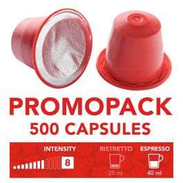 Pack de 500 capsules de Café Fortissimo espresso compatible Nespresso