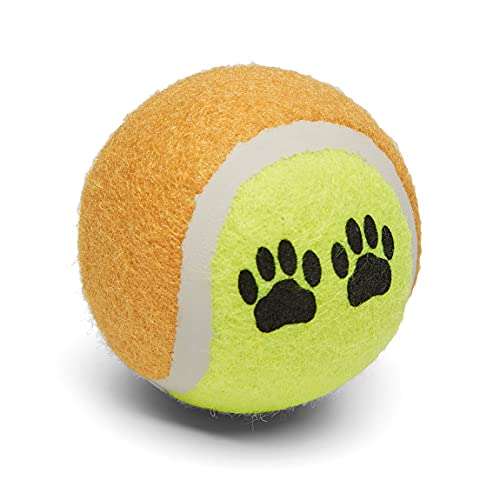 Lot de 12 Balles de tennis pour animal de compagnie Amazon Basics