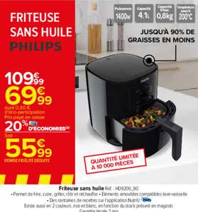 Friteuse sans huile Philips Airfryer Essential HD9200/90 (via 14€ cagnottés)