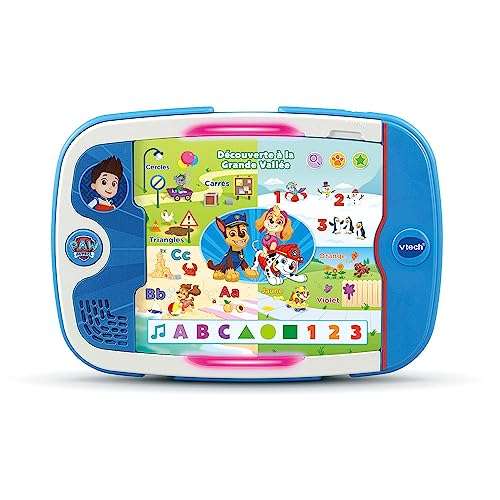 Tablette Tactile pour Enfant (Sans Écran) VTech TactiPad Pat' Patrouille -  Fiches d'Activités et Jeux Éducatifs –