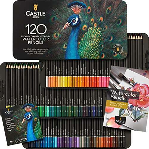 Set de 120 Crayons Aquarellables Castle (Vendeur tiers)