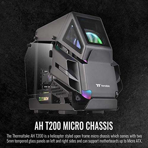 Boitier PC Thermaltake AH T200 - Micro ATX, Noir