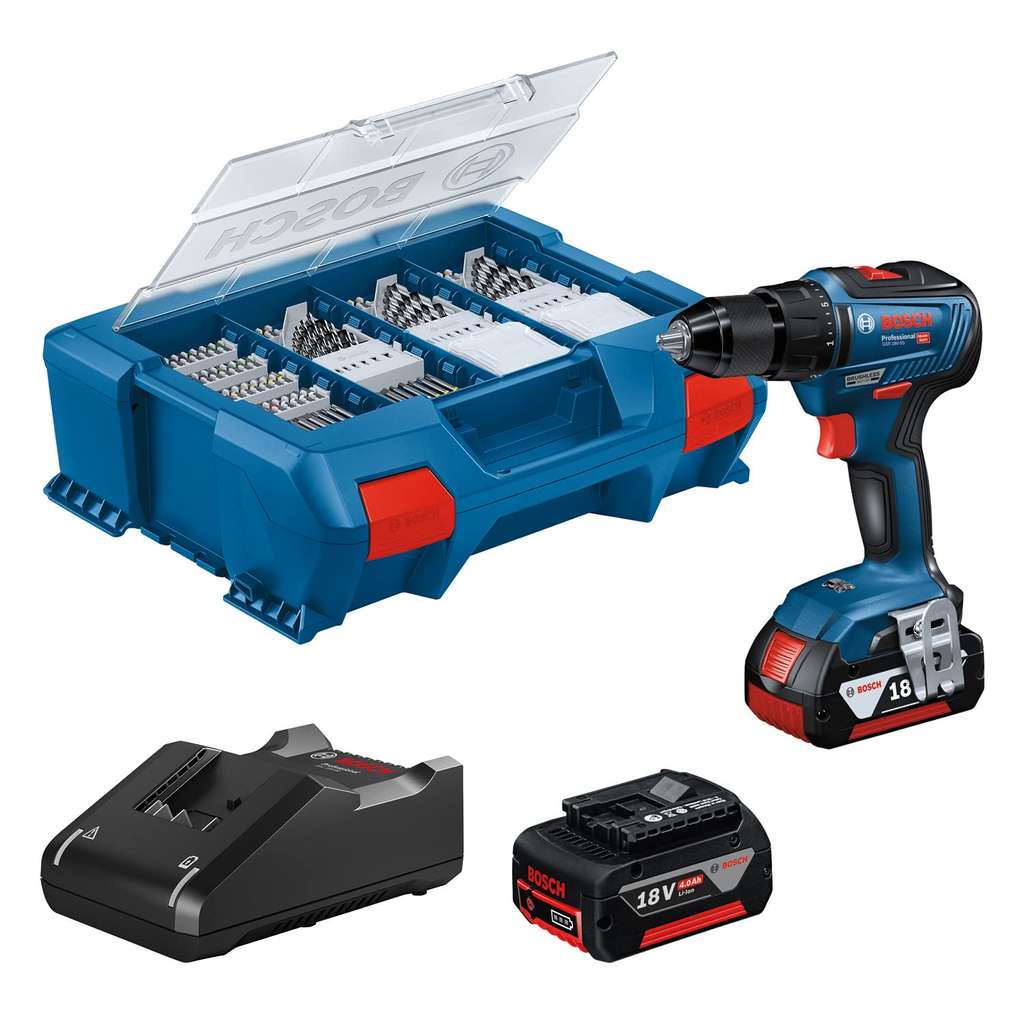 Perceuse sans fil RYOBI 18 V 5 Ah, 2 batteries RPD18X-2C52S