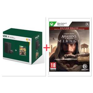 Pack Console XBox Series X + Skull And Bones + Assassin’s Creed Mirage Deluxe (+50€ sur le compte Adhérents)