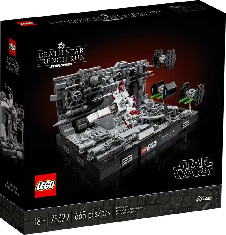 Lego Star Wars 75329- Diorama de la poursuite dans les tranchées de l'Étoile de la Mort (+ 3.81 € offerts en Rakuten Points)