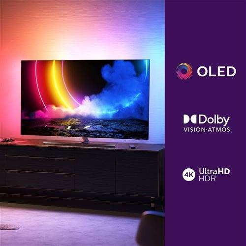 TV 55" Philips 55OLED856/12 - OLED, 4K, 100 Hz, HDR, Dolby Vision, Ambilight, HDMI 2.1, VRR, FreeSync, Android TV