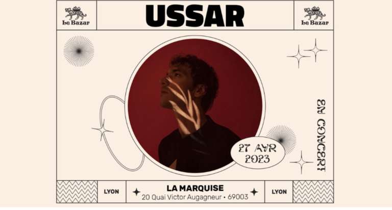 Billet pour le concert "UssaR" à Lyon (69)
