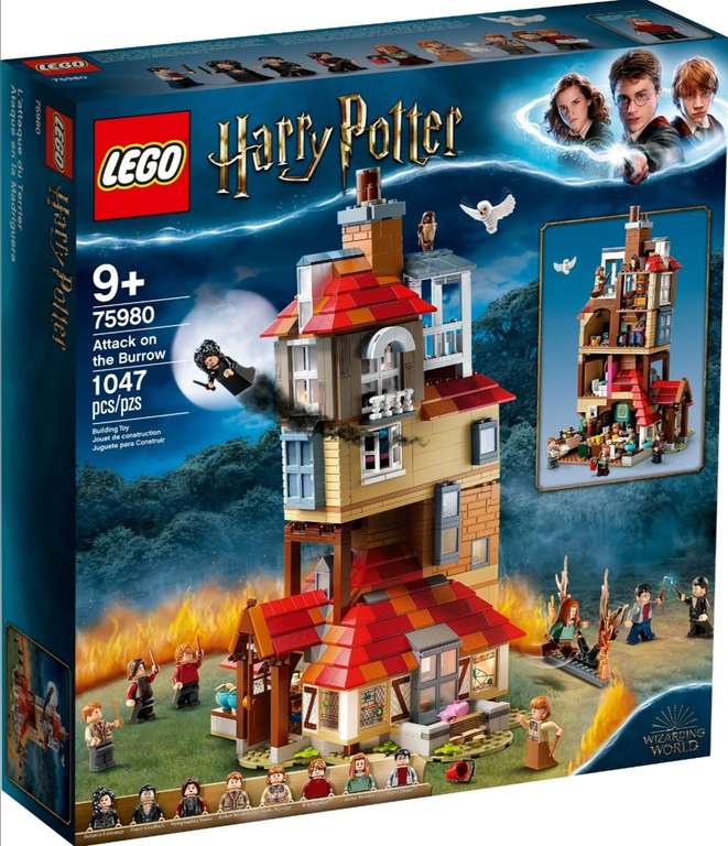 Jouet Lego Harry Potter L'attaque du Terrier des Weasley (75980)