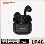 Ecouteurs sans fil Lenovo LP40 - Bluetooth 5.0 lp40, HIFI, TWS, avec Microphone, Commande tactile
