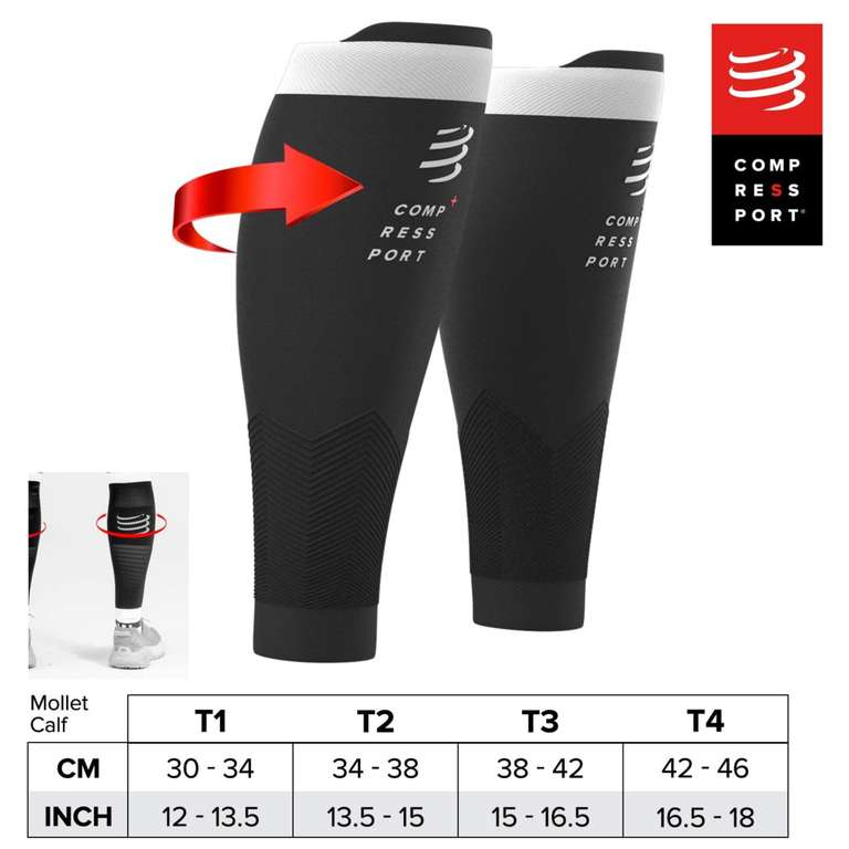 Manchons De Compression Mollet AUXDIQ - Sport Running Cyclisme - Tissu Respirant - Bande Silicone Antidérapante - 6