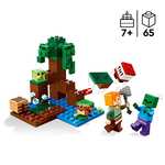 Jeu de construction Lego 21240 Minecraft Aventures dans Le Marais, Alex Et Zombie dans Le Biome