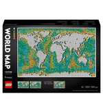 Jeu de construction Lego Art 31203 - La carte du monde (+30€ cagnotté avec la carte Adhérent)