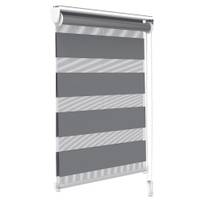 Store Enrouleur Jour Nuit Vounot - avec ou sans perçage, 50x150cm, Gris