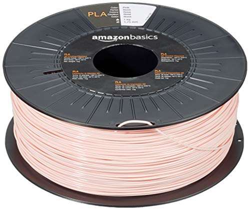 Bobine de filament PLA pour imprimante 3D Amazon Basics - 1kg , 1,75 mm, différentes couleurs
