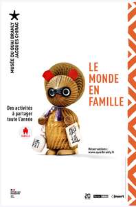 Activités gratuites "Le Monde en Famille" pour les moins de 26 ans au Musée du Quai Branly le 21/04 - Paris (75)