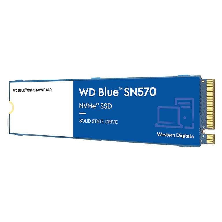SSD M.2 NVME Western digital SN570 - 1 To (3500 Mo/s lecture / 3000 Mo/s écriture)