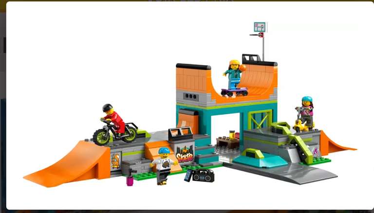 Jouet Lego City Le skatepark urbain 60364 (via 10,50€ sur la carte fidélité)