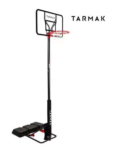 Panier de basket sur pied Tarmak B100 Easy Polycarbonate - réglable de 2,20m à 3,05m