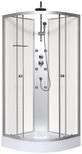 Cabine de douche hydromassante White & Silver - 85 x 85 cm