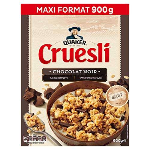 Céréales Complètes Chocolat Noir Quaker Cruesli - 900g