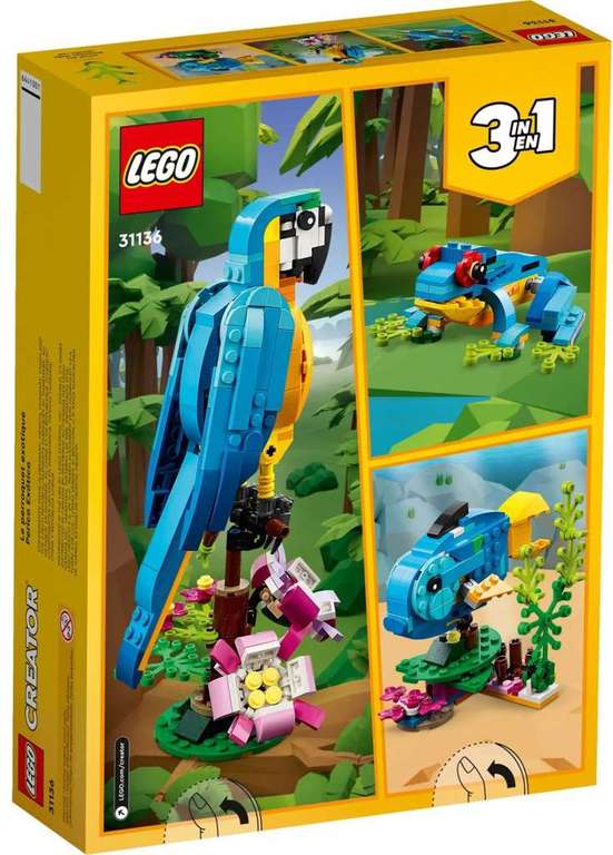 Lego 31136 Le Perroquet Exotique (via 4,25€ sur la carte fidélité)