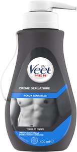 Crème dépilatoire pour homme Veet - 400ml (via coupon & abonnement)