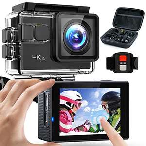 Caméra sportive Longtaihe - 4K/60 fps, IPS, WiFi, 20 MP HD avec accessoires (vendeur tiers)