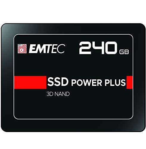 SSD Interne 2.5'' Emtec X150 Power Plus (ECSSD240GX150) - 240 Go, SATA, 3D NAND (via coupon)