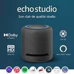 Echo Studio, Enceinte connectée avec audio haute-fidélité et Alexa