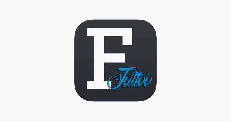 Application Tattoo fonts sur iOS