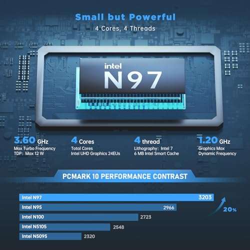Mini PC NiPoGi - Alder Lake N97, 16 Go DDR4, 512 Go M.2 SSD (via coupon - vendeur tiers)