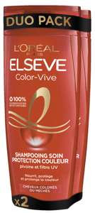 Lot de 2 shampoings Elseve de L’Oréal-Plusieurs variétés disponibles (via 4,63€ crédités sur le compte fidélité)
