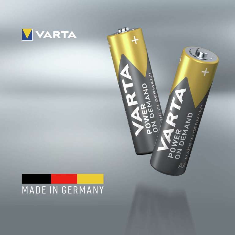 Lot de 30 Piles Alcalines AA Varta Power on Demand - 1,5V