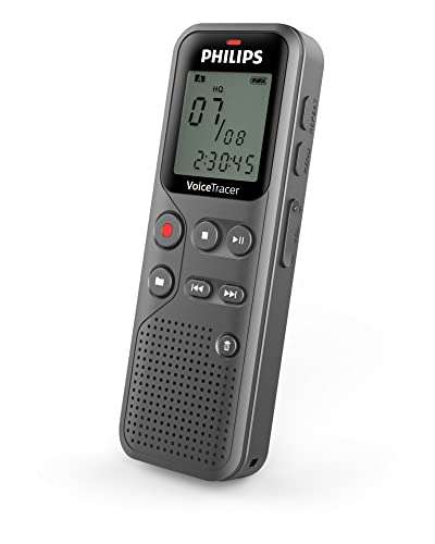 Enregistreur Audio avec Mémoire 8 Go et Connexion au PC Philips Voice Tracer DVT1120