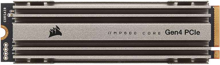 SSD interne M.2 NVMe 4.0 Corsair MP600 Core - 1 To, QLC 3D, DRAM, Jusqu'à 4700/1950 Mo/s en lecture/écriture