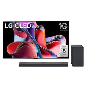 TV OLED 55" LG OLED55G3 - 4K, 120 Hz, HDR, HDMI 2.1, Dolby Atmos, FreeSync Premium/G-Sync, VRR/ALLM + Barre de son LG SC9S (Via ODR 400€)