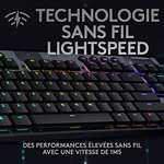 Clavier gaming Mécanique sans-fil Logitech G915 TKL Tenkeyless Lightspeed- Switch ultra-plat GL Tactile, RGB (Via Coupon)