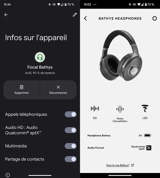 Focal BATHYS - Casque d'écoute HI-FI Bluetooth à réduction de bruit! —