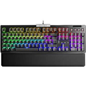 Clavier mécanique filaire EVGA Z15 - Switches Kailh Speed Silver, RGB (Noir)