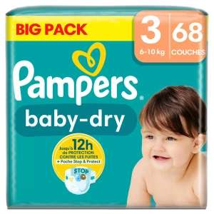 Paquet de 68 couches Pampers baby-dry taille 3 - Marseille St Loup (13)