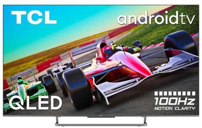 TV 75" TCL 75C727 - 4K UHD, 120 Hz, QLED, Android TV, HDMI 2.1 (via ODR de 200€)
