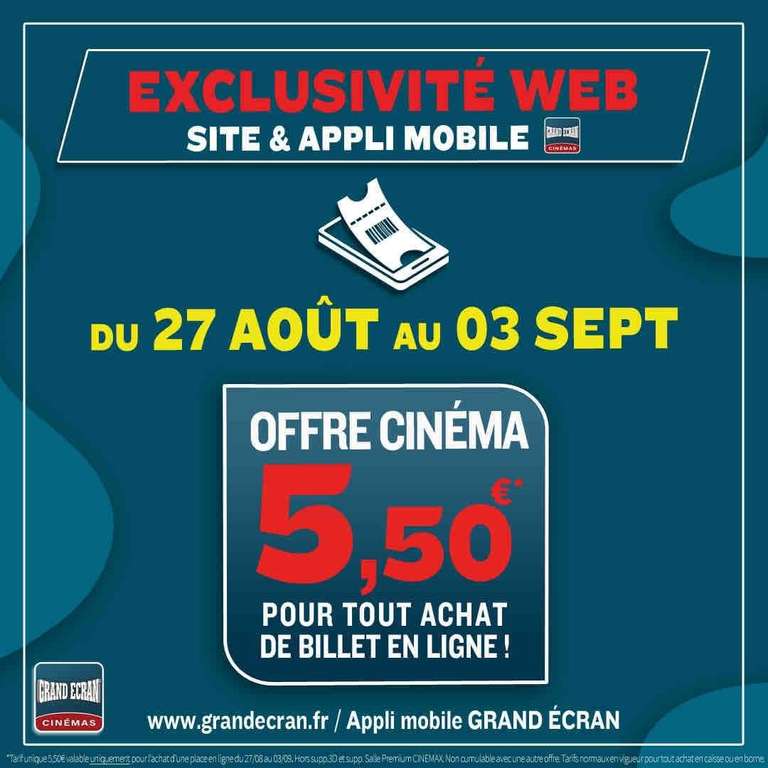 Place de cinéma - Grandecran.fr