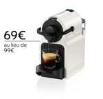 Machine à café Nespresso Inissia - plusieurs coloris + son équivalent en prix offert en café Nespresso