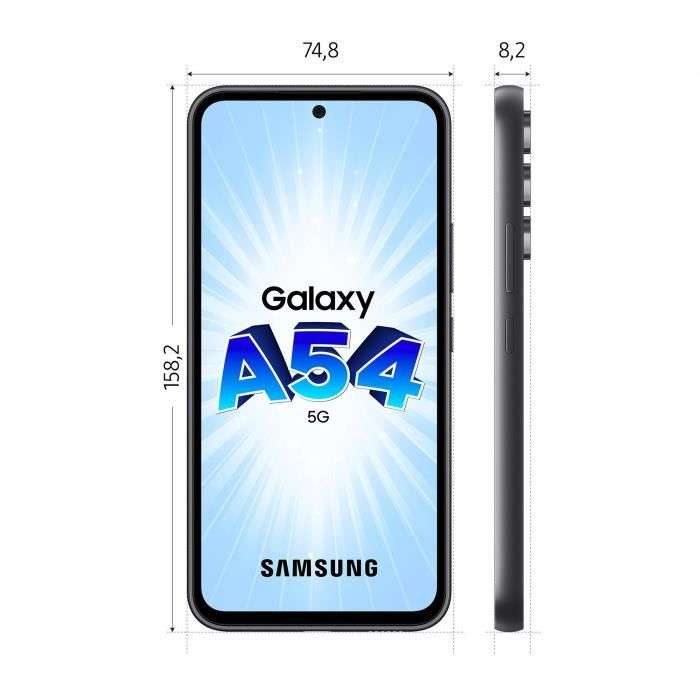 Smartphone 6,4" Samsung Galaxy A54 5G - Dynamic AMOLED, 120 Hz, 8 Go de RAM, 128 Go + Manette de jeu Razer Kishi V2 (USB-C)