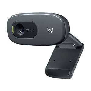 [Prime] Webcam Logitech C270 - HD, 720p/30ips, Appel Vidéo HD, Large Champ de Vision, Correction de la Lumière, Micro Antiparasites
