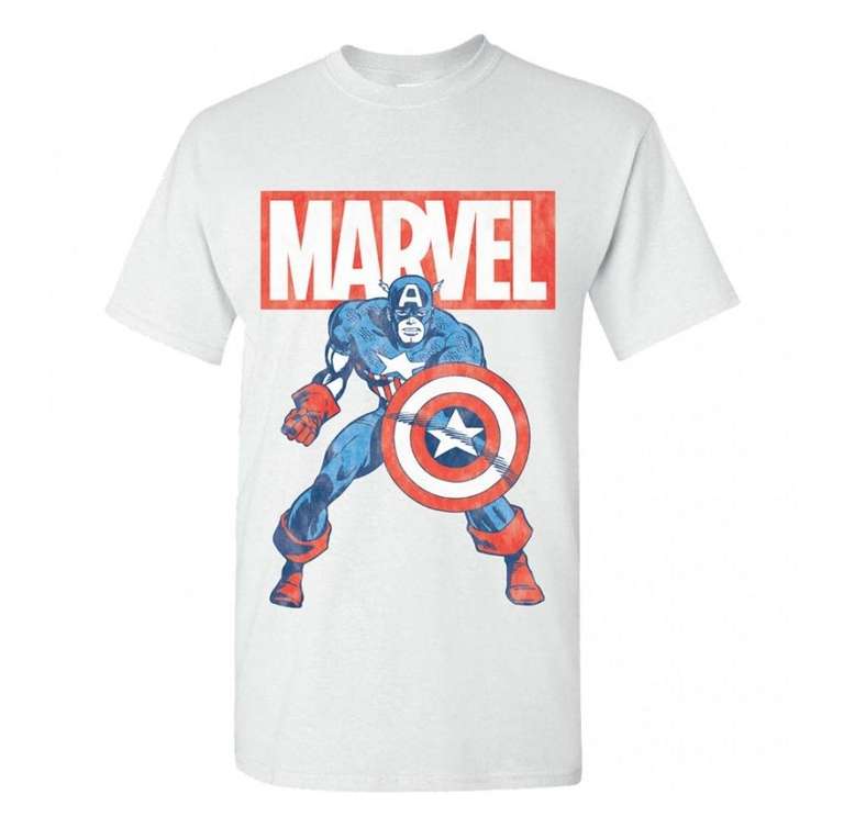 Sélection de t-shirts officiels Marvel & Star Wars en promotion - Ex. : Tshirt Marvel Star Wars Madalorian Helmet Spray à 12.99€