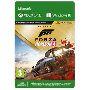 Jeu Forza Horizon 4 - Edition Ultime : Jeu + Tous les DLCs sur PC/Xbox One (Dématérialisé)