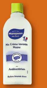 Crème lavante mains Monsavon (via 1.99€ sur la carte) - Pont Ste Maxence (60)