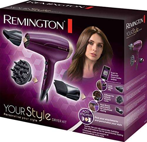 Sèche-cheveux Ionique rapide & Volume Remington Your Style - 2300W