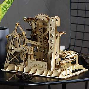 Maquette mécanique en Bois Puzzle 3D Marble Run Rokr (Via Coupon - Vendeur Tiers)